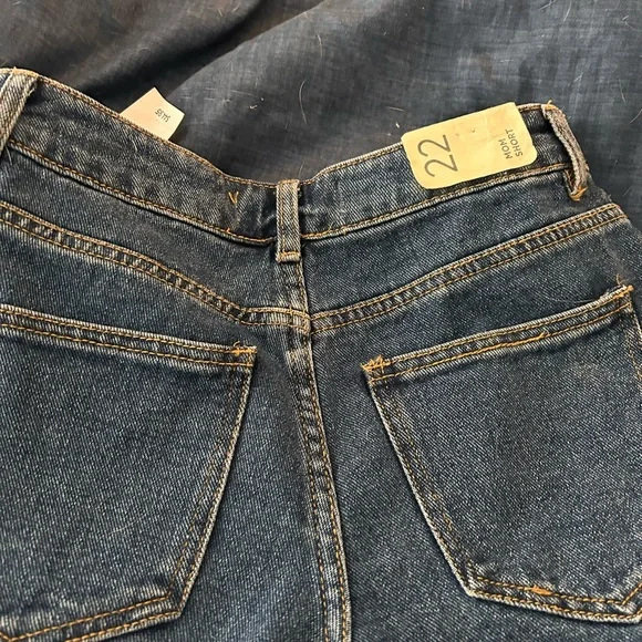 PacSun Blue Denim Women's Shorts Button Up, 5 Pockets NWT, FUN!! - Picture 8 of 8